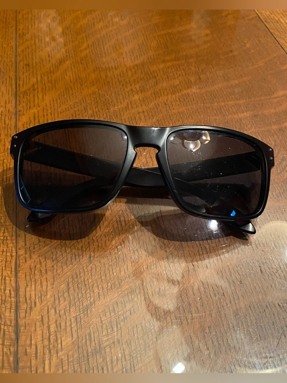 Oakley Holbrook Sunglasses Matte Black USA Flag Logo OO9102-E655 Mens